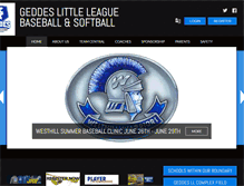 Tablet Screenshot of geddeslittleleague.com